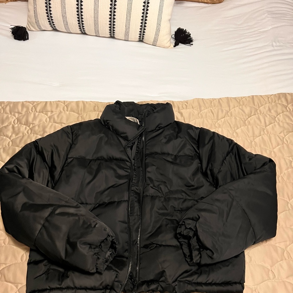 No Boundaries Black Puffer Jacket